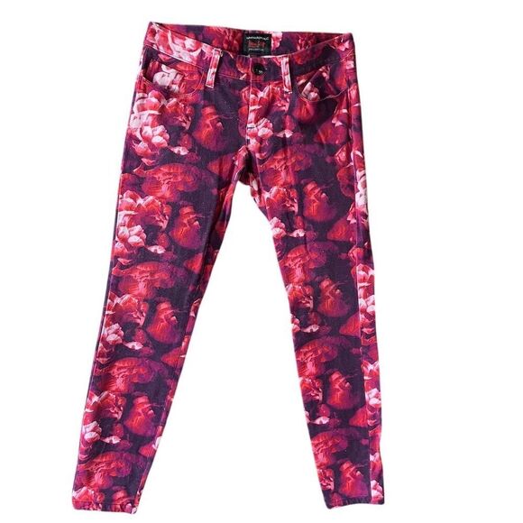 Banana Republic Pants - Banana Republic Women's Floral Skinny Ankle Pants Multicolor Size 0